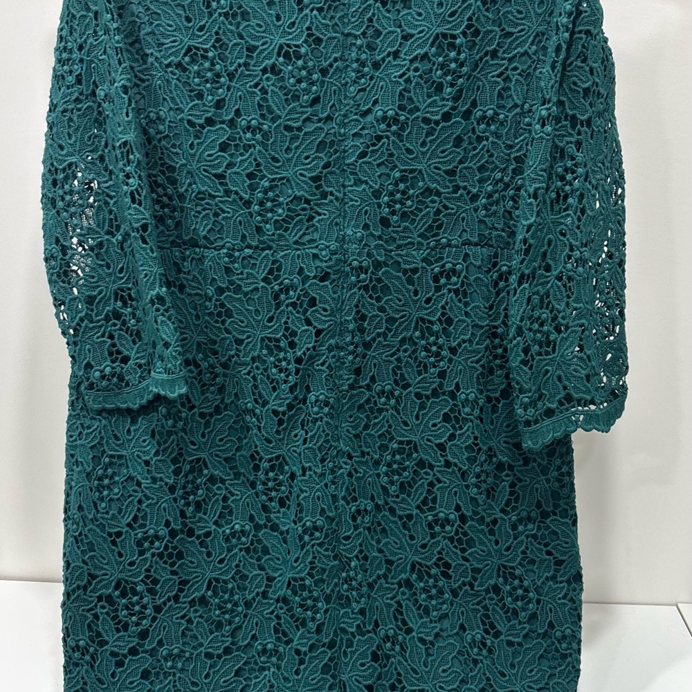 Talbots  Dress Women's Green Floral Long Sleeve Dress Size 8P